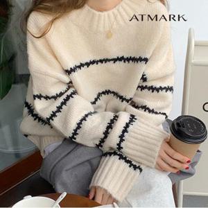 ATMARK 드롭스트라이프패턴니트_AA39KN064G