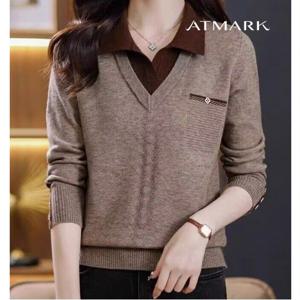 ATMARK 페이크레이어드오픈니트_AA39KN062G