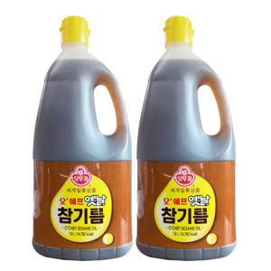 오뚜기 오쉐프 옛날 참기름 1.8L 2개