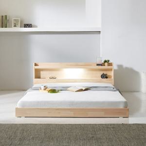 파로마 네오 솔라크 편백 저상형침대 퀸 원목 프레임 깔판 세트
