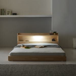 파로마 네오 편백 저상형침대 퀸 본넬매트 원목 깔판 세트