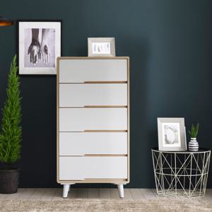 트리빔하우스 바른 라운드 600 5단 서랍장 (착불)