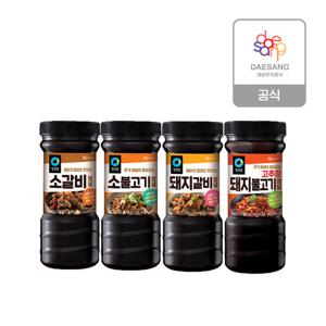 청정원 고기양념장840g 4종 4개 골라담기