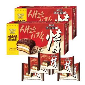 무료배송 오리온 초코파이 30개 x 2각 대용량