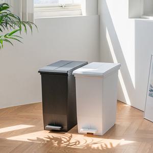 프랑코 버터플라이 페달 재활용 분리수거함 휴지통 42L