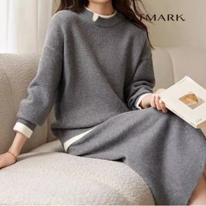 ATMARK 트임포인트니트+스커트SET_AA39SE020G