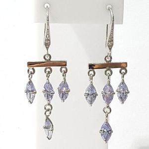 [블루케이] 실버925 자수정합성석귀걸이231206-12심플