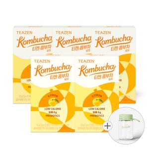 티젠 콤부차 유자 10스틱 X 5박스 (보틀 포함)