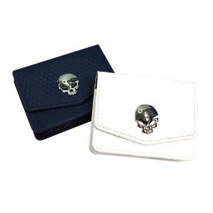 스컬 장식 큐브패턴 골프 거리측정기 케이스 파우치 벨트 고정형