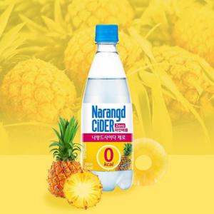 [동아오츠카] 동아오츠카 나랑드사이다 제로 파인애플 350ml 페트 20입 매장용 업소용 묶음 행사용 엠티 대