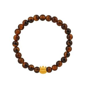 [한국금다이아몬드] 순금 원석 볼 팔찌 24K 여자 금팔찌 호안석 용 1g