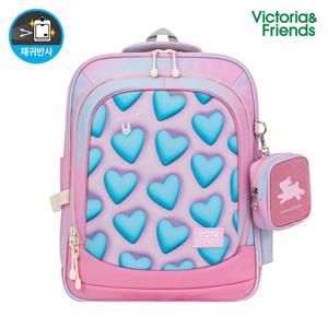 [빅토리아앤프렌즈]책가방 얼쓰 글리터 스퀘어 하트 (GSQSHK1)