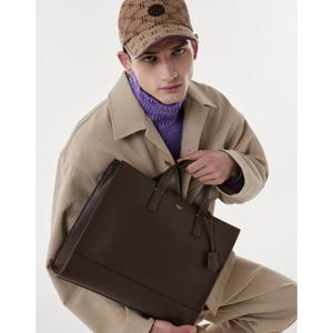 [헤지스ACC]브라운가죽 서류가방 HJBA4E851W3