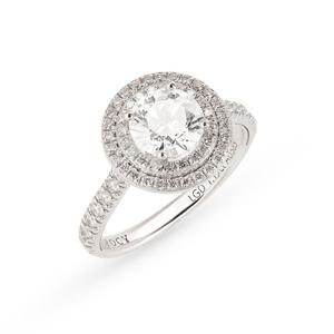도로시 14k 더블 헤일로 랩 다이아몬드 1캐럿 반지(총 약 1.43CT)