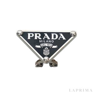 라프리마 프라다 삼각로고 실버 이어링 1JO900-2DSP-F0002