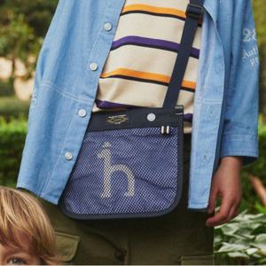 [헤지스 키즈 ACC]빅로고 메쉬 미니 크로스백 (HSM62UB01M_NV)