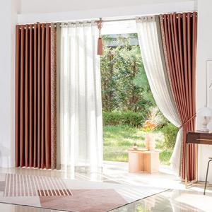 [지나송]보타닉 도비직 암막커튼 슈퍼특대(암막커튼2장,봉포함)