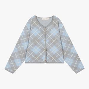 [일로딜로]말랑 아가일 자켓 가디건 IDCK2413Z