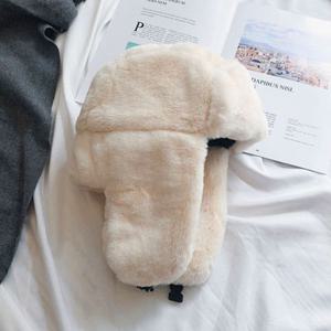 풍성한 귀달이 군밤 모자 아이 보리 방한 트루퍼햇