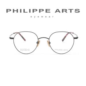 필립아츠 티타늄 안경테 ST9197 C01 IP도금 7g 가벼운 동글이