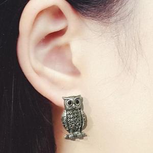 [블루케이] silver 순은실버 귀걸이240102-21부엉이