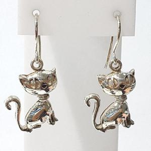 [블루케이] silver 순은실버 귀걸이240102-15고양이