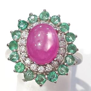 [블루케이] 루비 에메랄드 원석 반지 230514-25작품