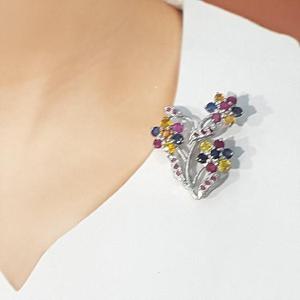 [블루케이] 팬시사파이어 원석펜던트브로치230913-16