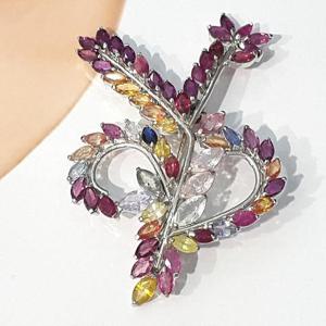 [블루케이] 팬시사파이어 원석펜던트브로치230913-15