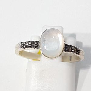 [블루케이] 자개 원석반지230914-06 16호심플타원