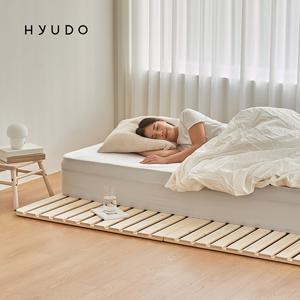 휴도 자연의 선유 원목 접이식 침대 매트리스 깔판 프레임 SS 슈퍼싱글