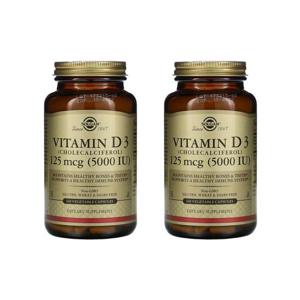 해외배송 Solgar 솔가 비타민D3 콜레칼시페롤 5000IU 125mcg 240베지캡슐 2개