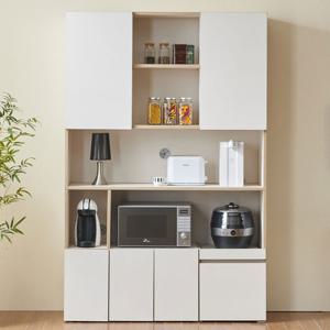 맨자노 1200 키큰 렌지대 주방수납장세트 홈카페 냉장고장