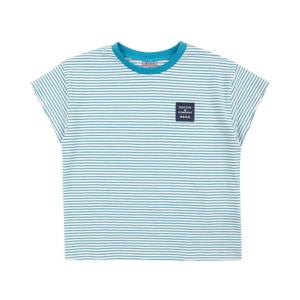 [빈]그린 스트라이프 반팔 티셔츠 BX27TS05GN