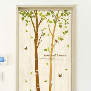 인테리어시트지 자작나무숲 현관문 방문 데코시트지 아이보리 시