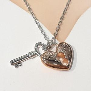 [블루케이] silver 실버순은 목걸이240105-02하트열쇠