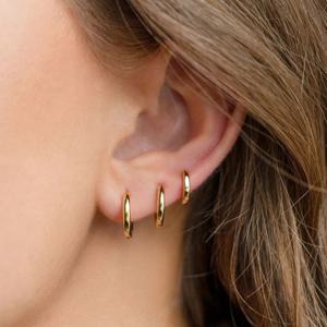 925 순은 전체실버 원터치 민자링 귀걸이 7mm