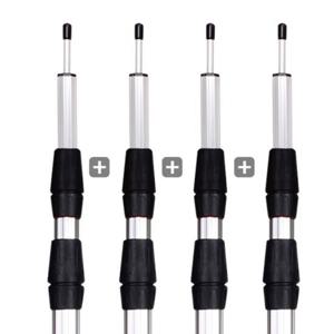 [벅703]땡가격 알루미늄 3단 높이조절 타프폴대 2400 4개 SET 텐