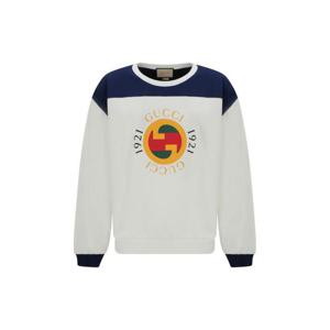 구찌  남성 로고 프린팅 코튼 스웨트셔츠 756663XJFWJ 9295 WHIT