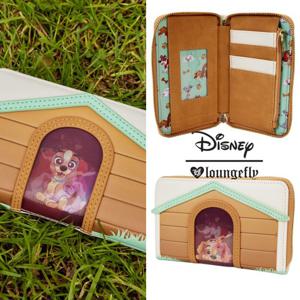 디즈니 WDWA2937 Heart Disney Dogs 렌티큘러 지퍼 지갑