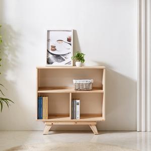 에보니아 우디 800 2단 삼나무 원목 책장 [수도권무료배송]