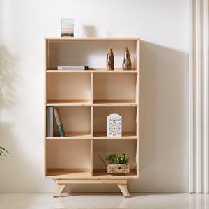 에보니아 우디 800 4단 삼나무 원목 책장 [수도권무료배송]