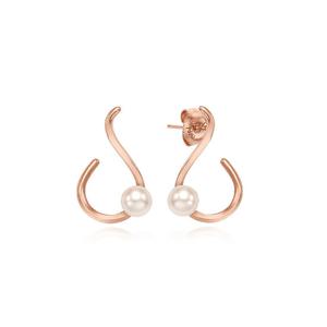 [티르리르] 실루엣 진주 패션핑크 귀걸이 TESBRP13148M
