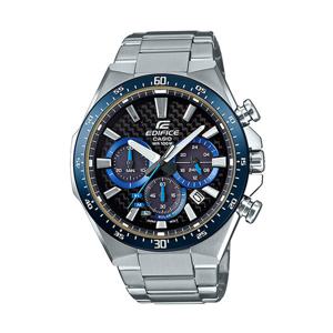 카시오 블루 블랙 실버 남자 메탈시계 정장시계 EQS-800CDB-1B