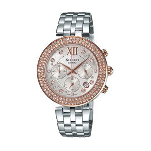 카시오 실버 로즈골드 여성 메탈시계 정장시계 SHE-5518SG-7A