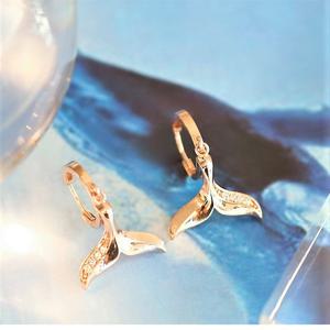 [GB] 행운의 고래꼬리 14K Gold 귀걸이 LOSK2001G