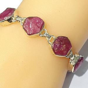 [블루케이] 레드토르말린토르마린 원석 팔찌240109-08