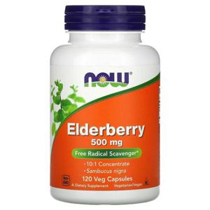 NOW Foods 나우푸드 엘더베리 500mg Elderberry 120베지캡슐