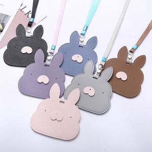 귀여운 토끼 목걸이 카드지갑 캐릭터 미니지갑