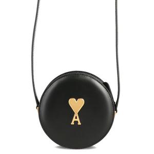 [아미] 하트 로고 ULL009 801 001 라운드 미니 크로스백
